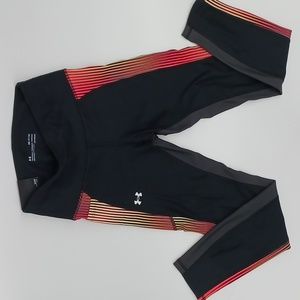 Under Armour Black and Red Leggings